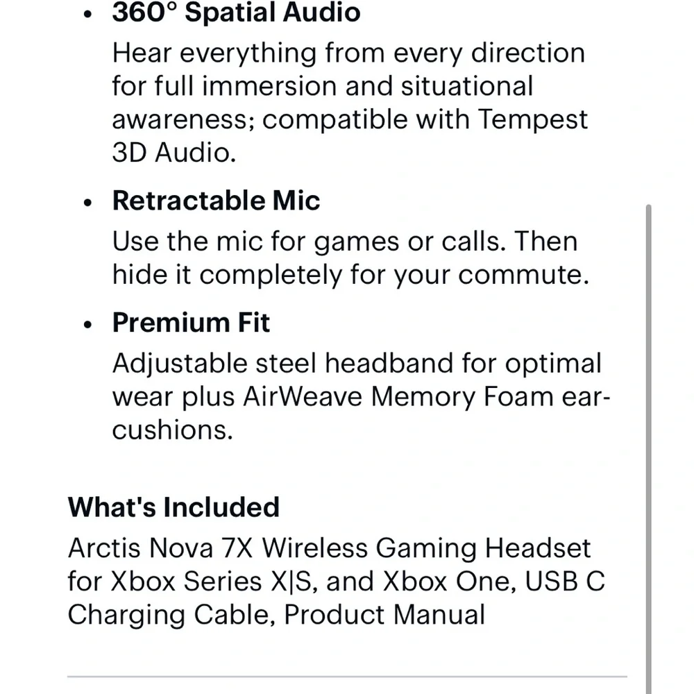 Steelseries Xbox Arctic Nova 7x wireless